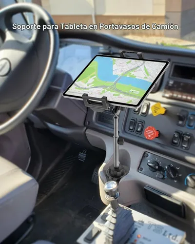 Vista 8 de Soporte para tablet grande para automóvil, soporte de metal ajustable