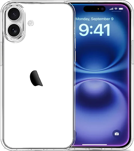 Vista 72 de JJGoo Funda transparente compatible con iPhone 15 Pro, funda de teléfono de TPU suave y transparente, funda antigolpes transparente a prueba