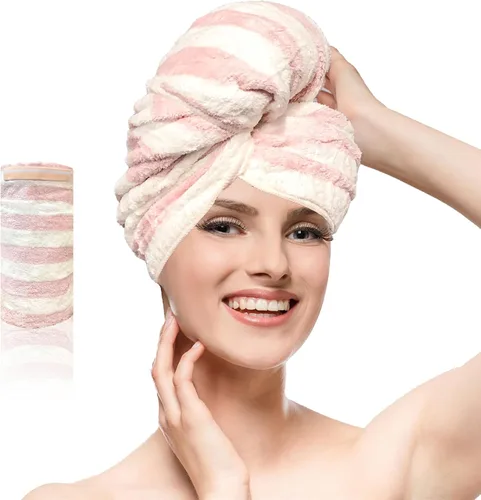 Vista 11 de Chloven Jumbo - Toalla de microfibra grande para cabello grueso para mujer