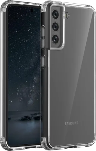 Vista 77 de ONES Funda delgada transparente para iPhone 8 Plus/7 Plus, PC + TPU híbrido, protección contra caídas de grado militar [antiamarillamiento], funda