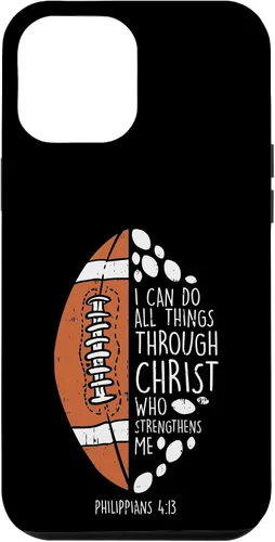 Vista 25 de Funda de regalo para iPhone 16 American Football I can do things Bible God Jesus