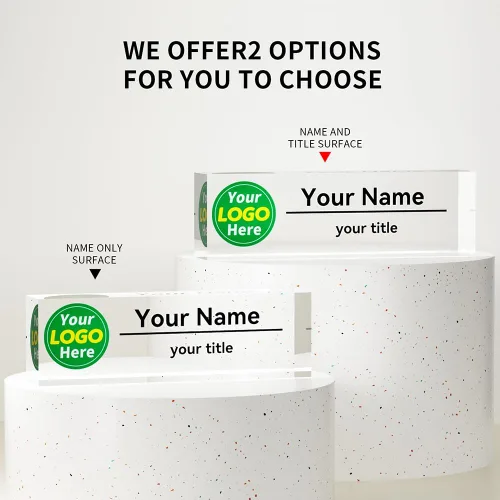 Vista 5 de Placa de nombre personalizada para escritorio MXZLBY Regalos para oficina Decoraciones de oficina para el trabajo Personaliza tus placas