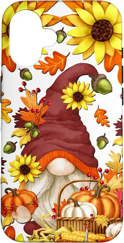 Vista 32 de Hello Fall Sunflower Gnome Pattern for Women Cute Autumn Case for iPhone 17