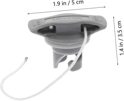 Vista 9 de Juego de 4 piezas de cubierta de válvula de aire para bote, kayak, canoa, barco inflable, buque, buque, buque, tapones, tapones