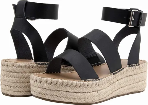 Vista 5 de The Drop Listilla - Sandalias de cuña para mujer