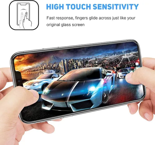 Vista 5 de for ZTE Blade A53 Pro Case with 2 x Tempered Glass Screen Protector, Transparent Shockproof Solf Silicone Protection Case for ZTE Blade A53 Pro