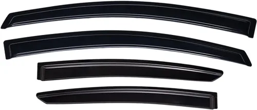 Vista 3 de Lightronic Visera de ventana de ventilación automática de montaje exterior extraduradera, se adapta a Kia Forte Sedan 2014-2018 (excluye hatchback)