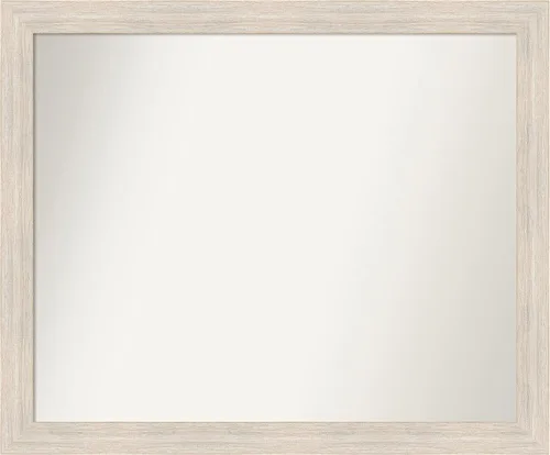 Vista 105 de Amanti Art Espejo personalizado, espejo de baño estrecho Alexandria White Wash, espejo de pared o espejo de tocador de baño sobre el fregadero