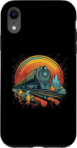 Vista 24 de Funda para iPhone 16 Train Locomotora y modelo de trenes de ferrocarril