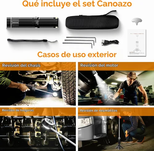Vista 8 de Linterna de camping recargable de 21000mAh, luces de camping telescópicas, linterna de camping magnética plegable con soporte IPX6 impermeable, Negro