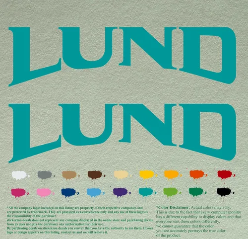 Vista 9 de Pair Lund - Calcomanías de vinilo de repuesto compatibles con lancha, motor fuera de borda, juego de 2 (12 pulgadas, negro 070)