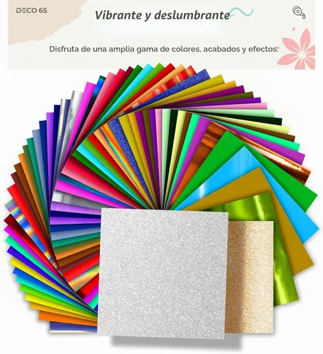 Vista 5 de VViViD Glitter Silver DECO65 - Rollo de vinilo adhesivo permanente para manualidades (6 pies x 1 pie)