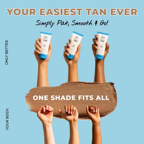 Vista 2 de Del creador de belleza per fekt, bronceador perfeccionador para el cuerpo y las piernas Instante, saludable, impermeable, lavado. Sin DHA
