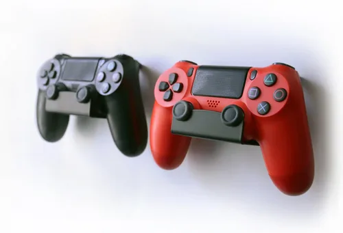 Vista 6 de Monzlteck Nuevo soporte de pared para controlador PS4, compatible con controlador PS5, aplicación sin tornillos (individual)