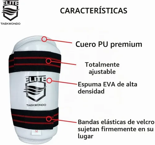 Vista 4 de ELITE - Protector de antebrazo de Taekwondo para niños y adultos (protector TKD)
