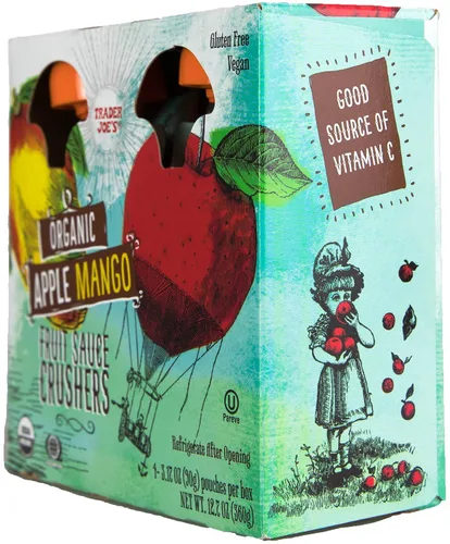 Vista 5 de Trader Joe's Trituradoras de salsa de frutas orgánicas de manzana y mango