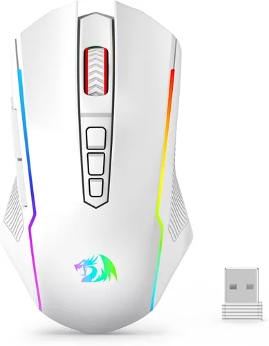 Vista 15 de Redragon Mouse para juegos, mouse inalámbrico para juegos con 8000 DPI, ratones para juegos de PC con botón de fuego, mouse ergonómico programable