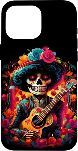 Vista 19 de iPhone 16 Sugar Skull Day of the DEAD Dia de Los Muertos Mariachi Case