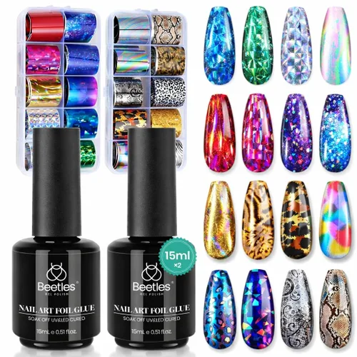 Vista 11 de Beetles - Látex líquido sin olor para uñas, 0.5 onzas líquidas, barrera de esmalte de uñas de látex blanco, protector de cutículas para gel