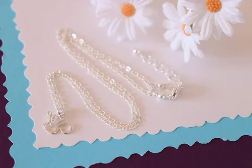 Vista 6 de Tiny Squirrel Sterling Silver Charm Necklace