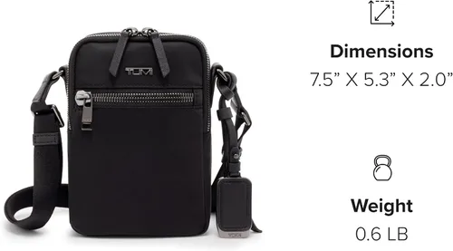 Vista 7 de TUMI Voyageur Persia Crossbody - Bolso cruzado para hombre y mujer - Bolso cruzado para uso diario