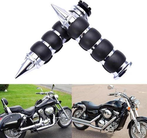 Vista 13 de DREAMIZER 25.4MM Motorcycle Handlebar Grips 1 inch Compatible with Honda Shadow Spirit 750 Valkyrie Fury VTX1300 VTX1800 VT400 VT750 VT1100 - Smooth