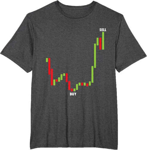 Vista 16 de Funny Day Trading Comprar Baja Venta Alta Stock Trading Camiseta Negro
