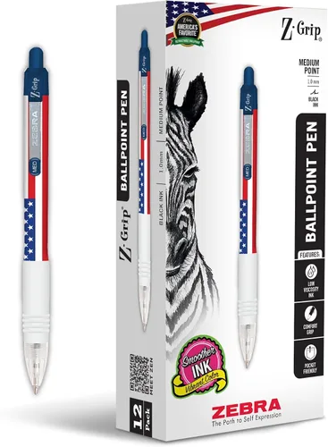 Vista 9 de Bolígrafo Zebra Pen Z-Grip retráctil, punta media, 1.0 mm, varios colores - 5