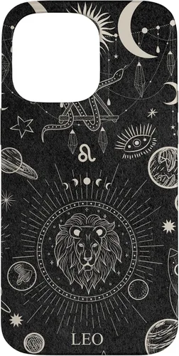 Vista 21 de Galaxy Zodiac Sign Astrological Celestial Aesthetic Leo Case for iPhone 17