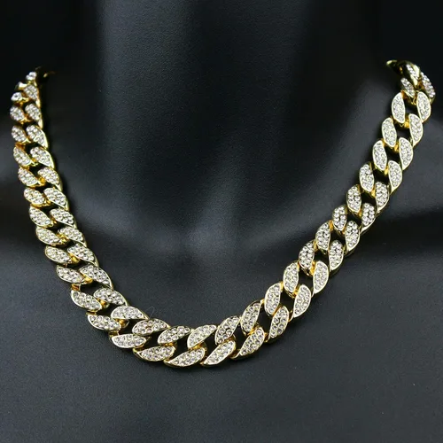 Vista 8 de Colgante de cabeza de león dorado jumbo chapado en oro y cadena cubana de 0591in 16 pulgadas 18 pulgadas 20 pulgadas 24 pulgadas collar de hip hop