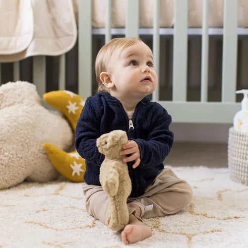 Vista 4 de Burt's Bees Baby Sudaderas para bebé, chaquetas ligeras con cremallera y abrigos con capucha, algodón orgánico