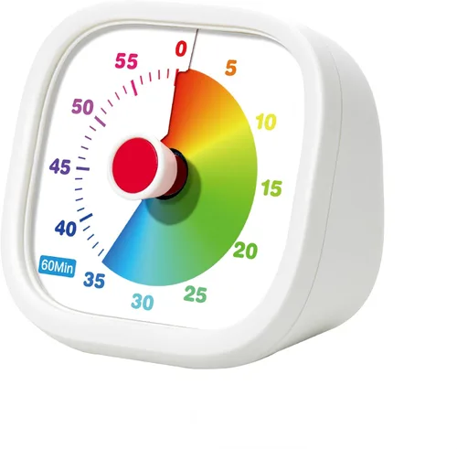 Vista 9 de Temporizador visual para niños, temporizador de cuenta regresiva de 60 minutos para cocina, oficina, aula, hogar, estudio, recordatorio de tareas