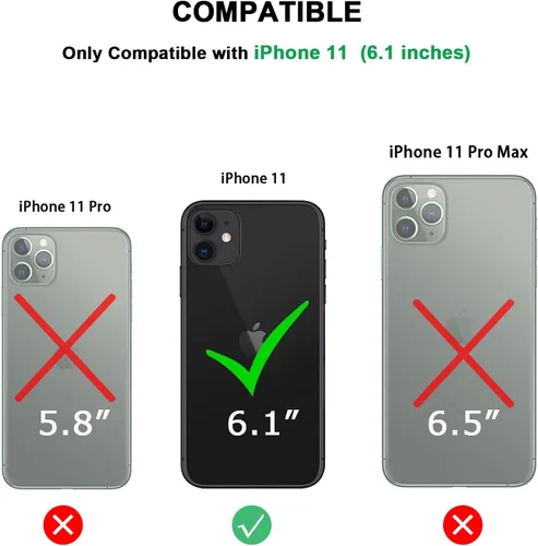 Vista 7 de TENDLIN Compatible con iPhone 11, funda protectora de parachoques suave y transparente (negro)