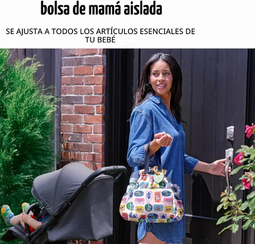 Vista 9 de Fit & Fresh Cromwell Bolsa de Almuerzo con Cordón para Mujeres, Juego Completo de Almuerzo con 2 Contenedores, Resistente a las Manchas, Resistente
