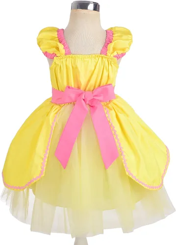 Vista 2 de Lito Angels Disfraz de princesa de verano para niñas pequeñas con accesorios