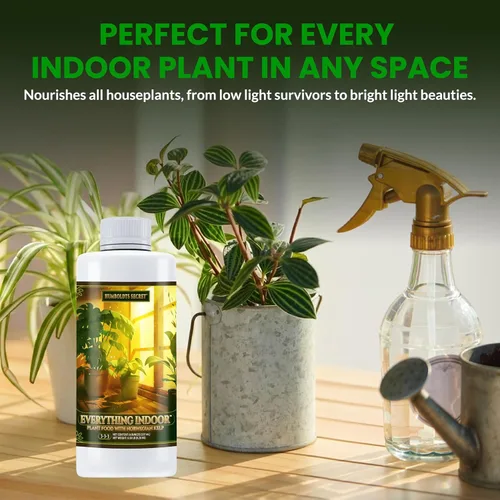 Vista 5 de Humboldts Secret Everything - Alimento para plantas de interior 3-3-3 Fertilizante líquido multiusos con algas noruegas Apoya el crecimiento