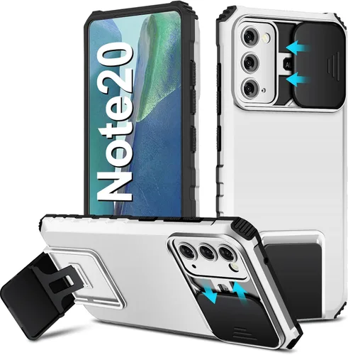 Vista 11 de Note 20 - Funda compatible con Samsung Galaxy Note20 5G de 6.7 pulgadas, funda deslizante para cámara, funda de grado militar a prueba de golpes