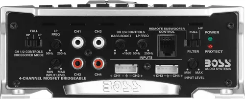 Vista 4 de BOSS Audio Systems AR1600.4 Amplificador de coche de 4 canales - 1600 vatios, rango completo, clase A/B, 2-4 ohmios estable, fuente de alimentación
