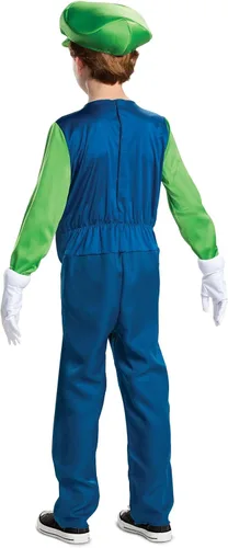 Vista 3 de Disguise Nintendo Luigi Deluxe - Disfraz para niño, verde, L (10-12)