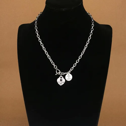 Vista 2 de ARETIS Kpop Bangtan - Collar para niños Be the best J-HOPE JIMIN JIN JK RM SUGA V Collar Bangtan Boys Lover Jewelry Gift for Bangtan Boys Fans