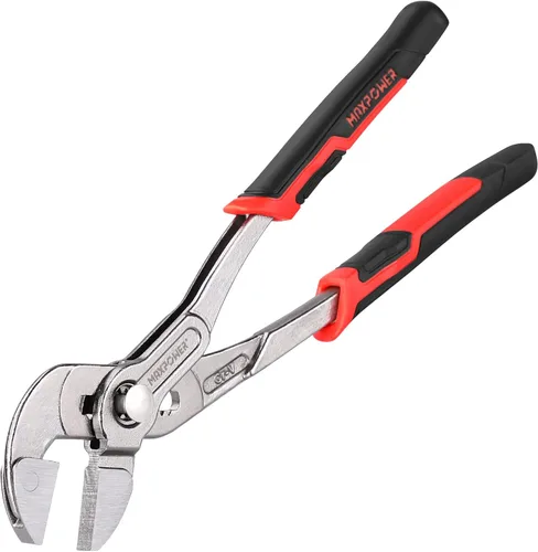 Vista 8 de MAXPOWER Llave de alicates de 10 pulgadas, botón de ajuste rápido, apertura máxima de mandíbula de 1.260 in