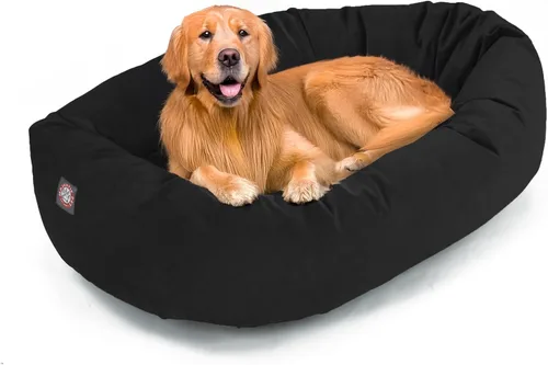 Vista 37 de Majestic Pet Cama para Perros de 52 Pulgadas de Ante Calmante Lavable 52x35x11 (Pulgadas) – Acogedora Cama Redonda para Perros con Forma de Dona