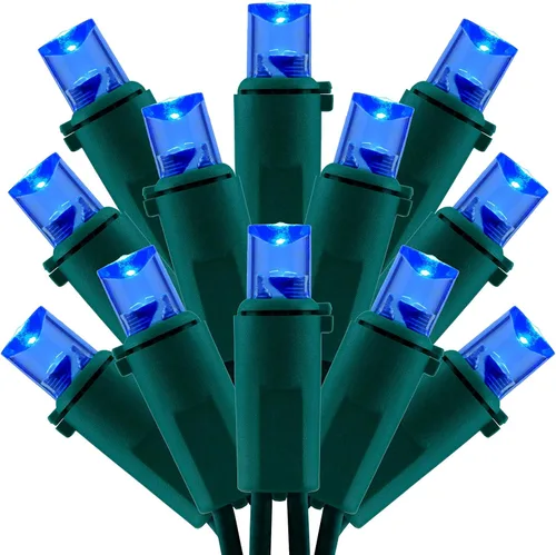 Vista 13 de 200 unidades de luces navideñas LED de ángulo amplio blanco cálido, 66 pies de cable verde, juego de luces de cadena festivas UL certificadas