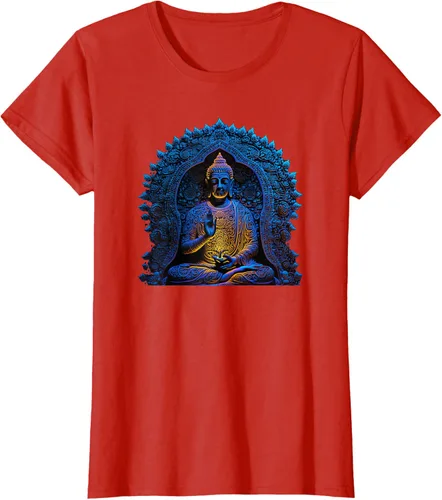 Vista 100 de Estatua de Buda Yoga Budismo Zen Buddhism Meditation T-Shirt Negro