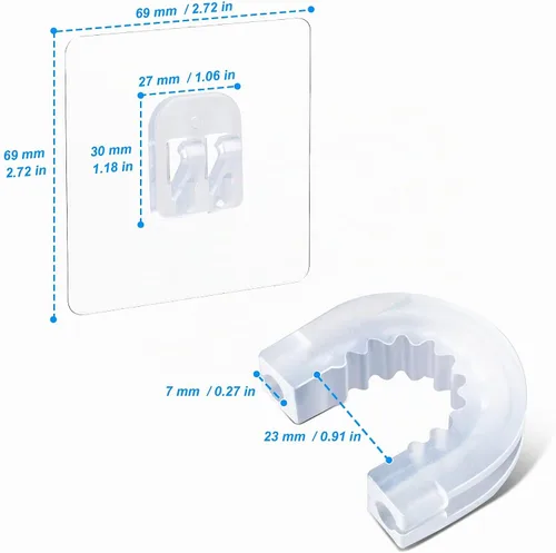 Vista 2 de YeeBeny Conector de ducha de baño con 2 adhesivos