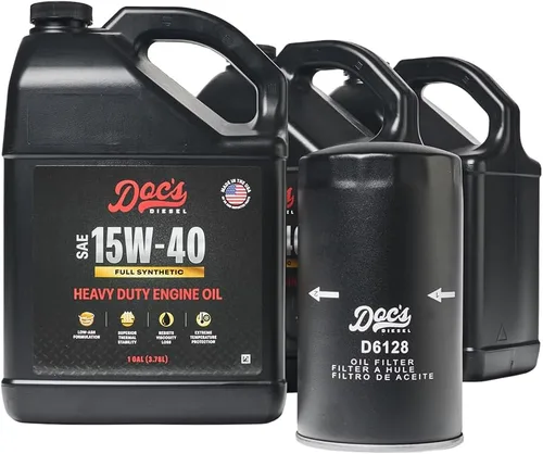 Vista 10 de Doc's Diesel Kit de cambio de aceite sintético completo 10W-30 D6128+DOCS10W30-3 Compatible con Ford 6.7L Powerstroke 2011-2025