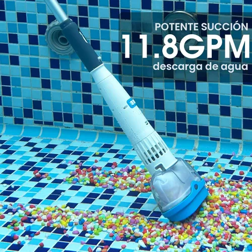 Vista 2 de Limpiador de bañera de hidromasaje recargable para spa - Sistema de accionamiento magnético, filtro de malla ultra fina para partículas pequeñas