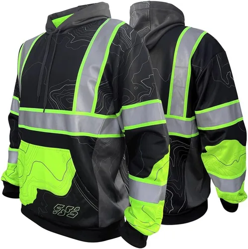 Vista 17 de SafetyShirtz SS360 ANSI Clase 3 Tipo R Sudaderas con Capucha Gráfica