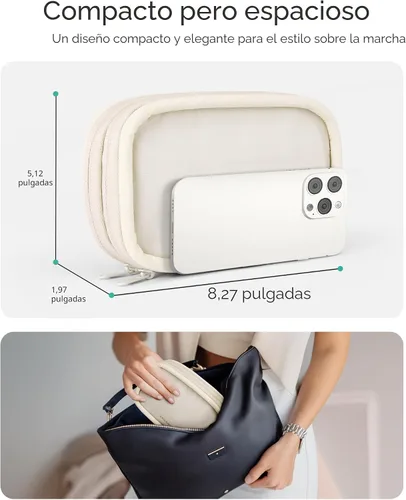Vista 4 de BAGSMART Bolsa Organizadora de Cables para Viaje, S, Hinchado