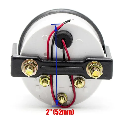 Vista 3 de Medidor de nivel de combustible de 2 pulgadas 52 mm, unidad de envío del tanque de combustible de 12 V, sensor de combustible de 240-33 ohm, puntero